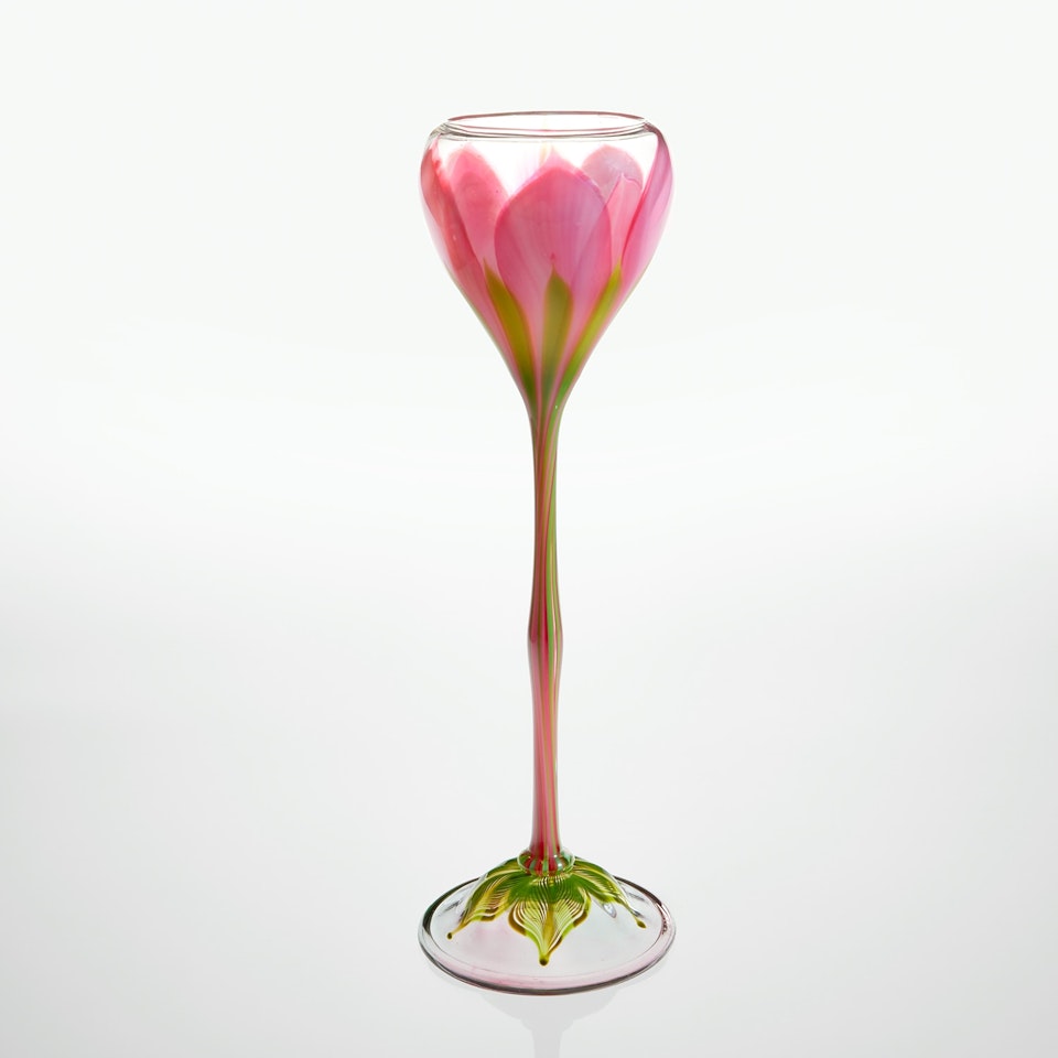 Flower-form vase by Tiffany Studios