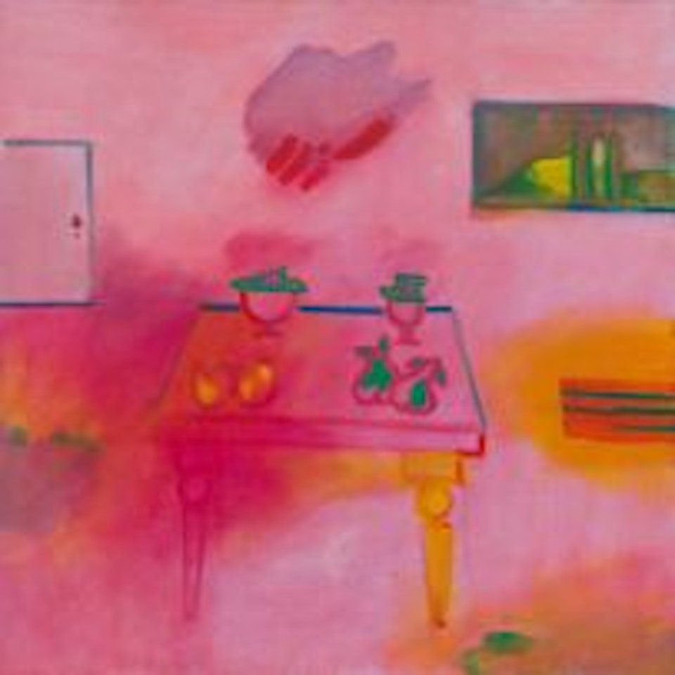 A Transvaal Still Life (Thunder Cloud, Mine Dump, Vaguely Ethnic Rug... ) by Robert Hodgins