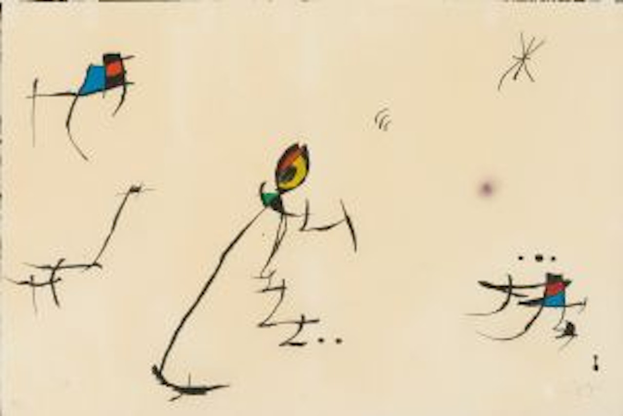 Abstract, Barcelona 1972-73 Series, No. 11 by Joan Miró