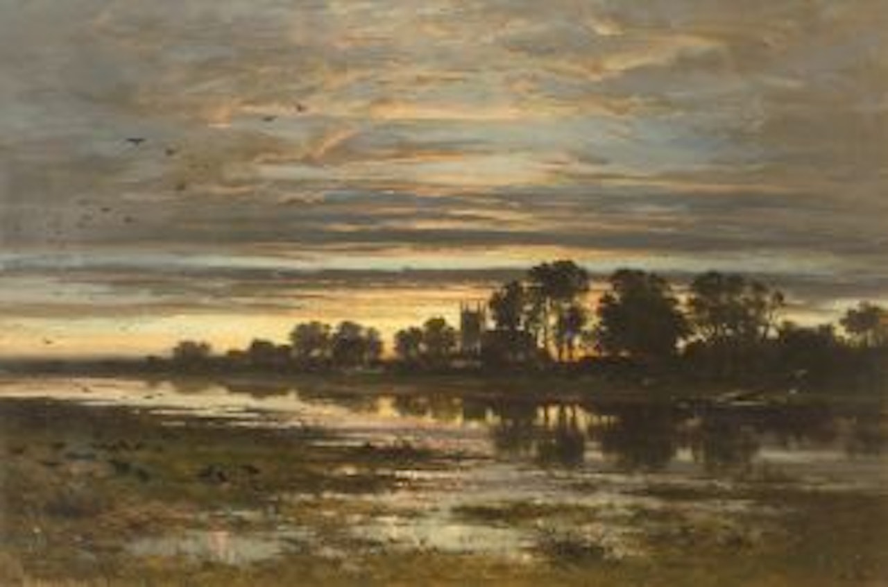 Worcester Cathedral by Benjamin Williams Leader