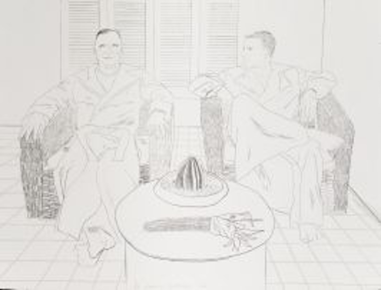 Christopher Isherwood and Don Bachardy by David Hockney