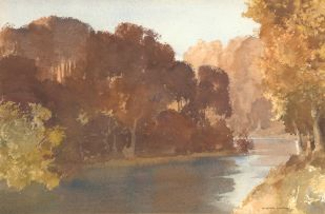 Autumn"s Final Glory, Arundel by William Russell Flint