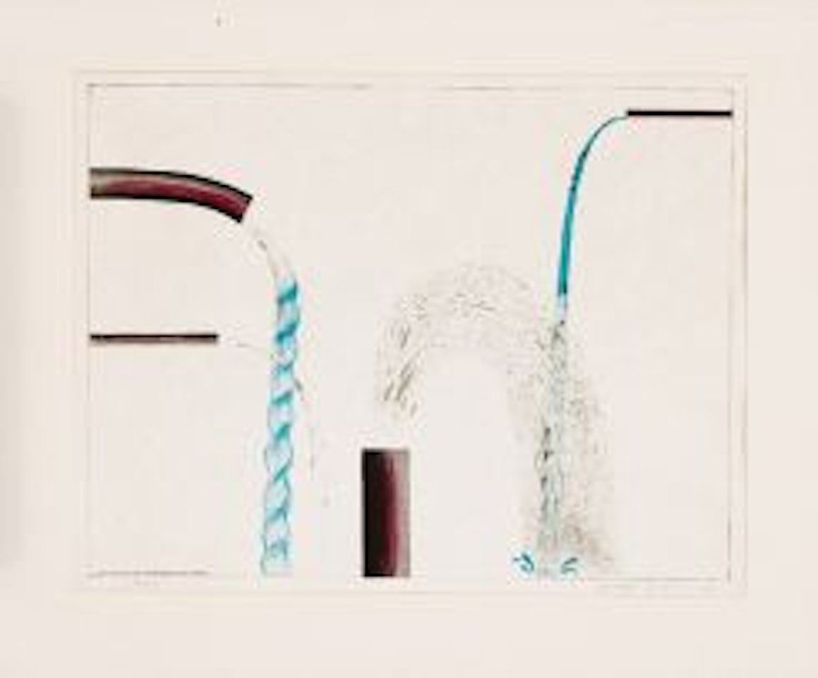 Water Pouring into Swimming Pool, Santa Monica by David Hockney