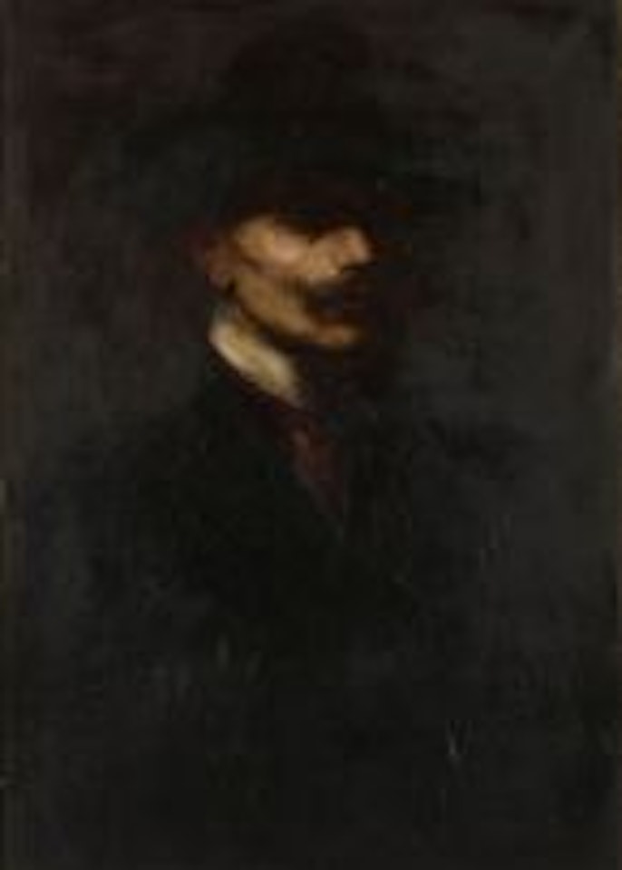 Portrait of a Man with a Moustache by Continental School