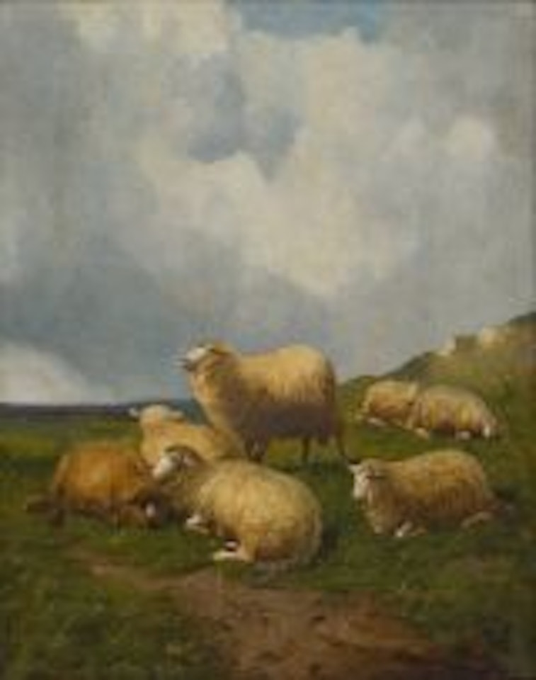 Sheep in the Landscape by Thomas Sidney Cooper
