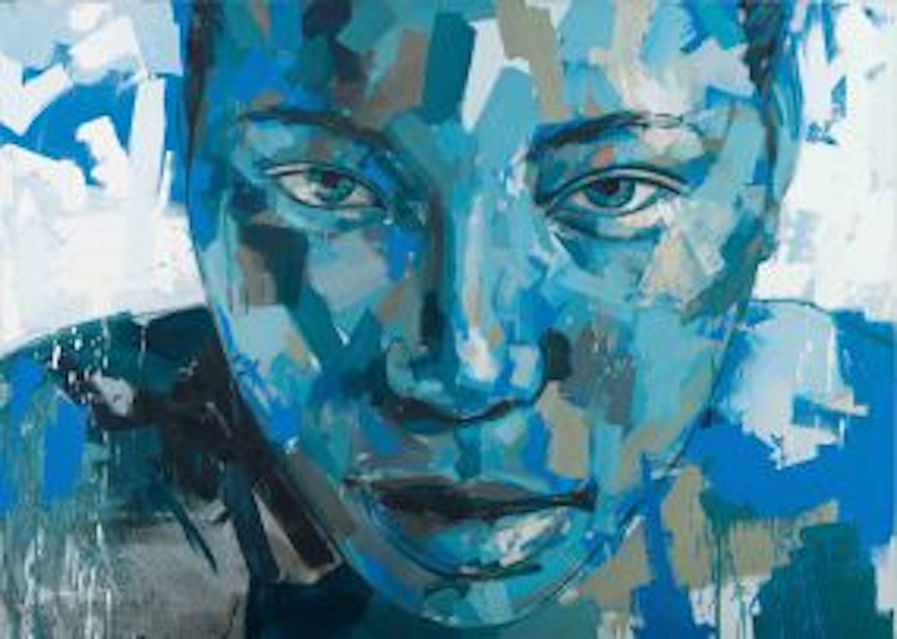 Blue Portrait by Lionel Smit