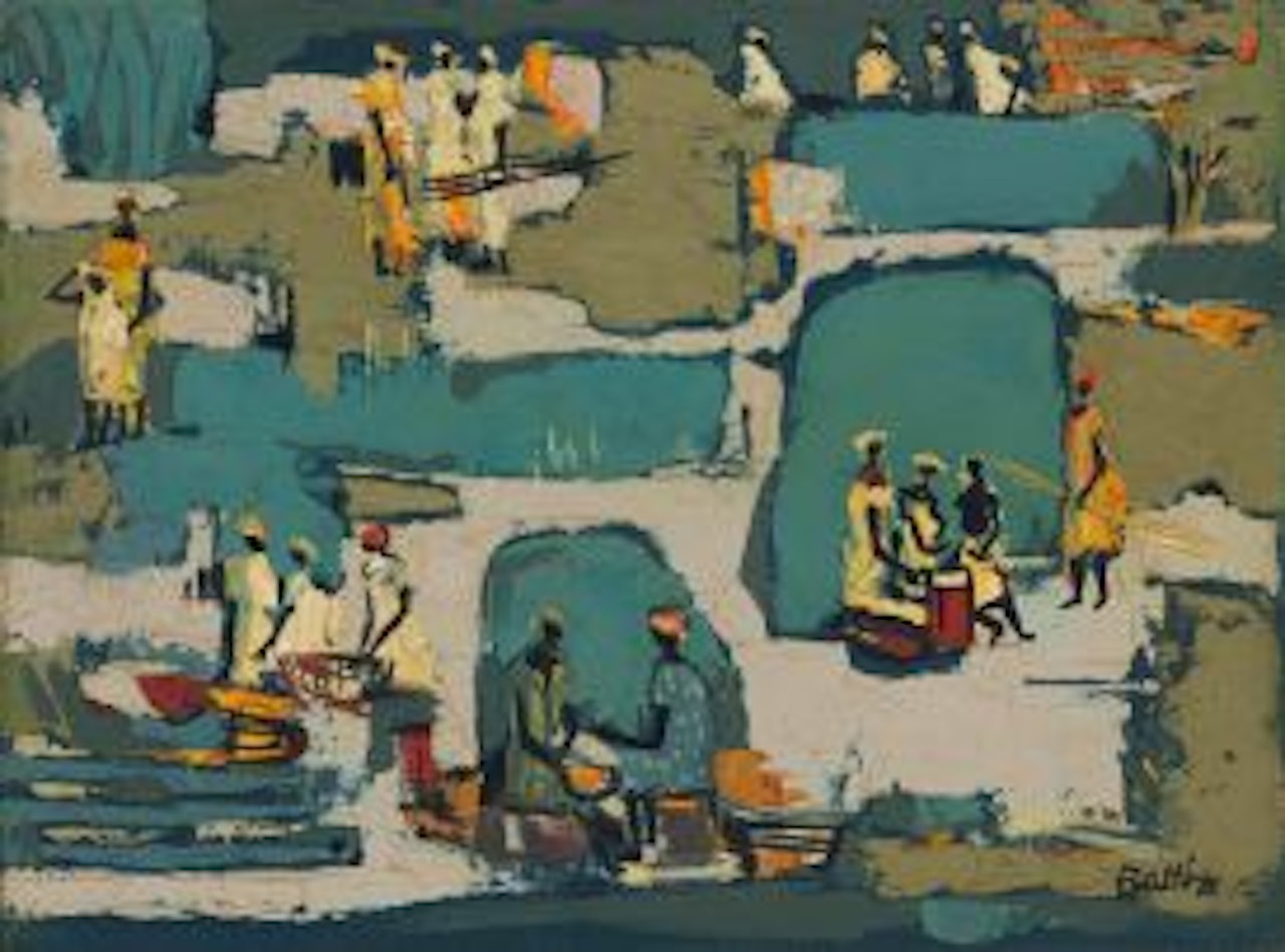 Landscape with Figures by Walter Battiss
