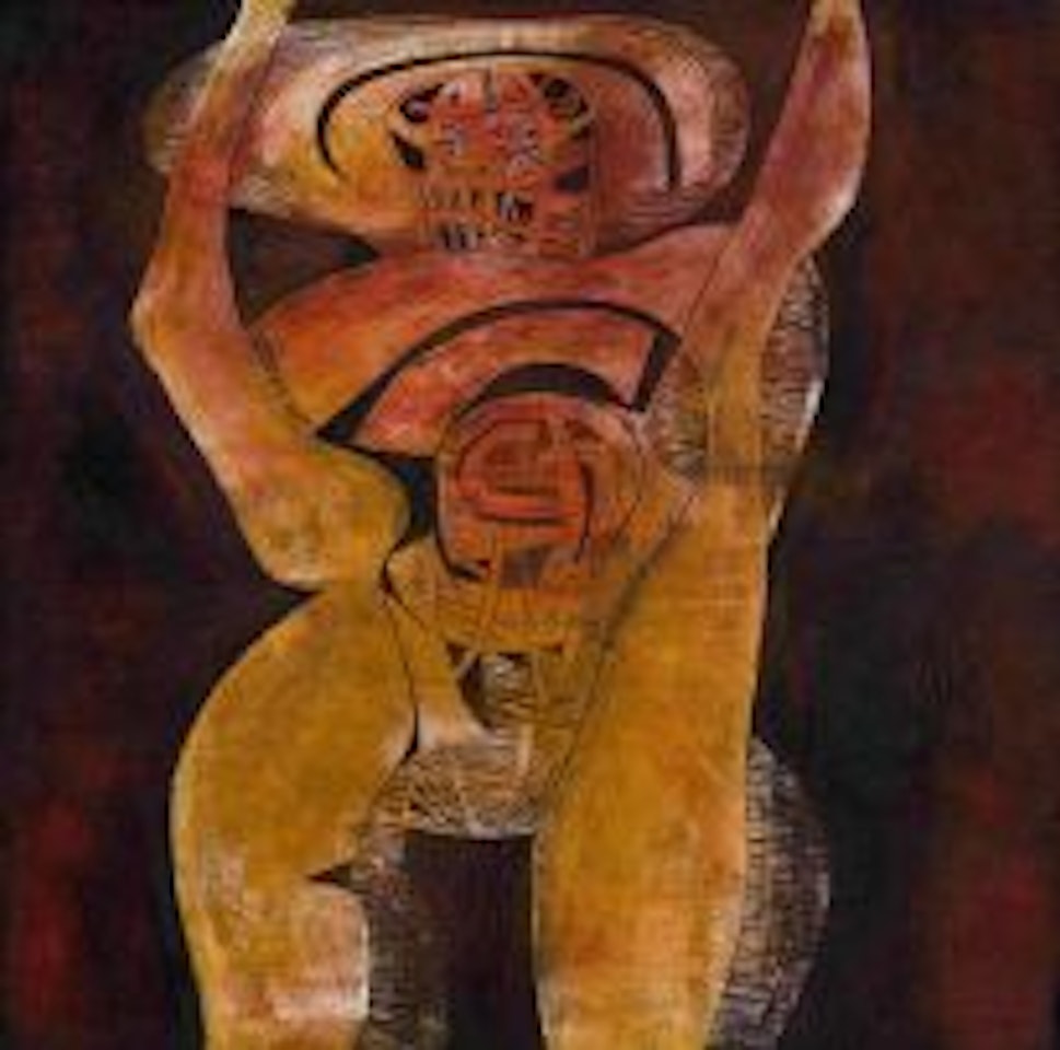 Figure with Raised Arms by Cecil Skotnes