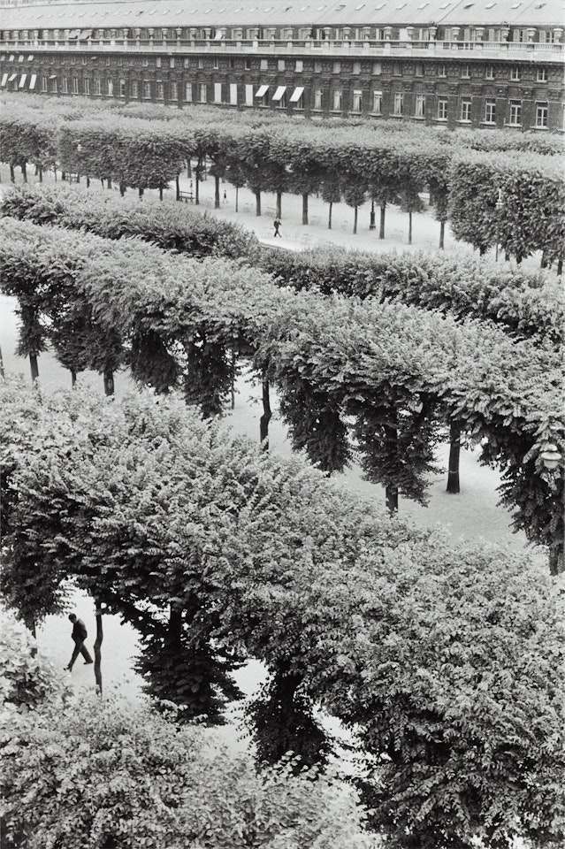 Gardens of the Palais Royal, Paris by Henri Cartier-Bresson