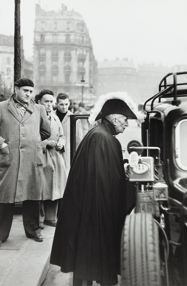 Academician on his way to Nôtre-Dame, Paris by Henri Cartier-Bresson