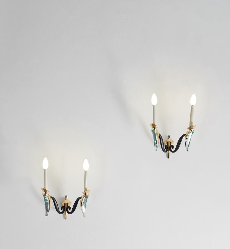 Pair of wall lights by Max Ingrand