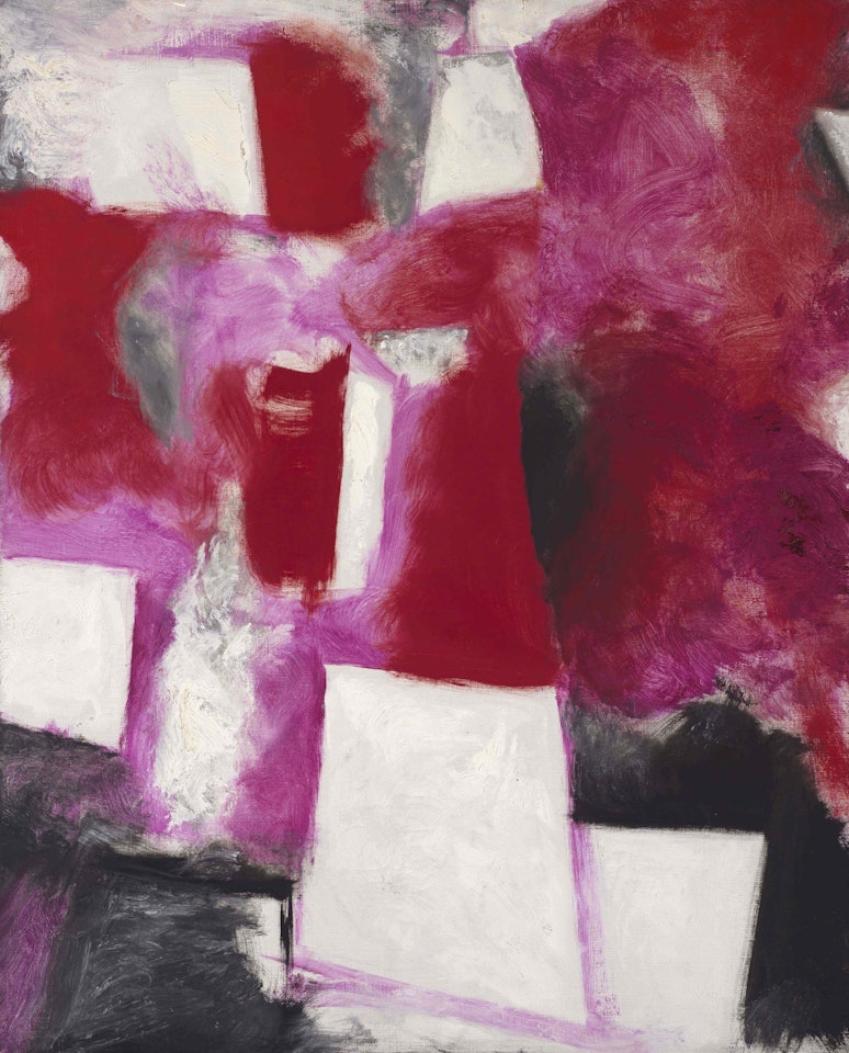 Abstract Composition in Pink, Red and White by Avigdor Arikha