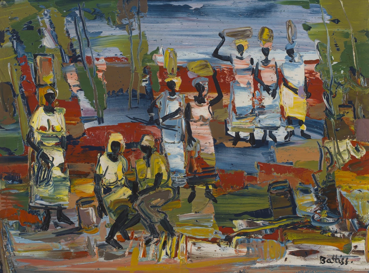 African Figures by Walter Battiss