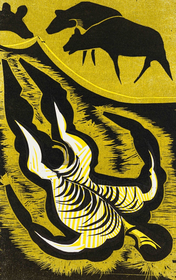 Shaka Lies Untouched, no. 43 by Cecil Skotnes