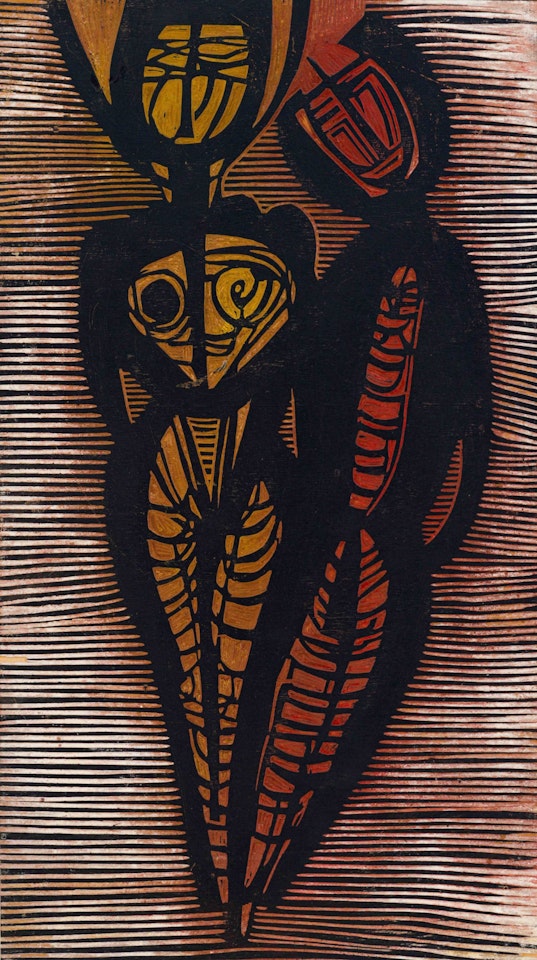 Two Abstract Figures by Cecil Skotnes
