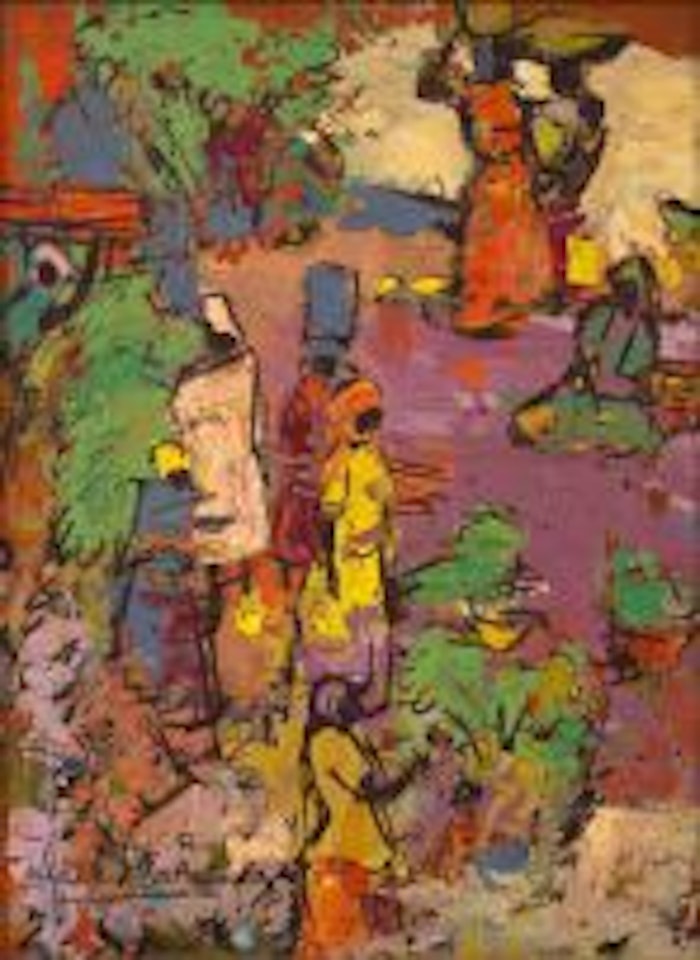 Gathering at the Market by Walter Battiss