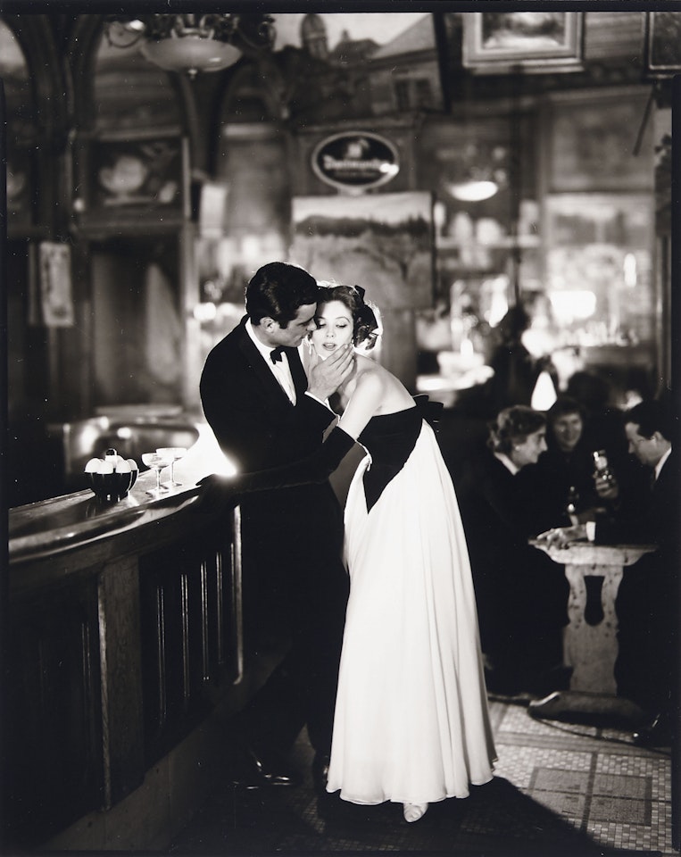 Made in France with signed print of Suzy Parker and Gardner McKay, Café des Beaux Arts, Paris, August 1956 by Richard Avedon