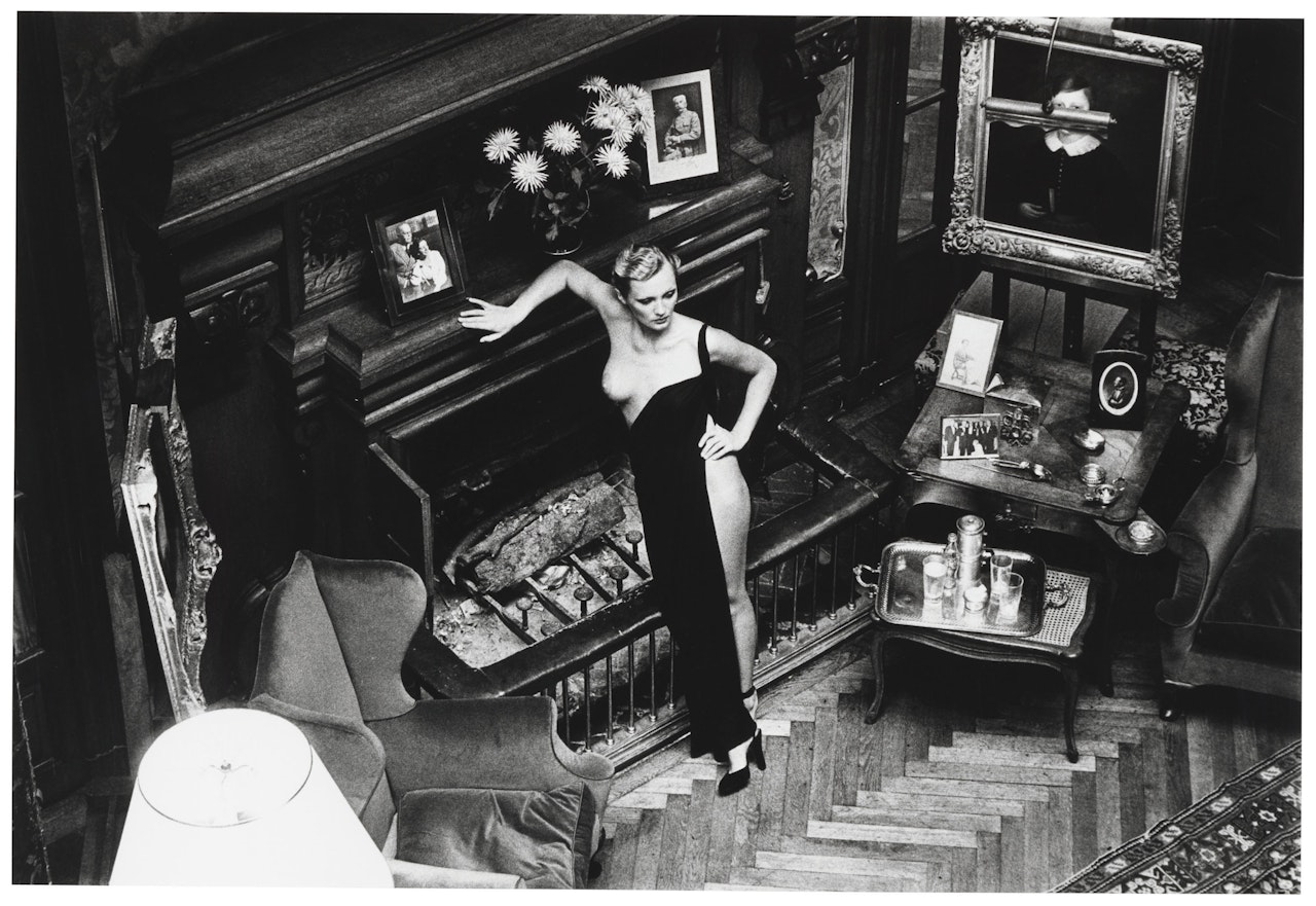 Roselyne at Arcangues by Helmut Newton