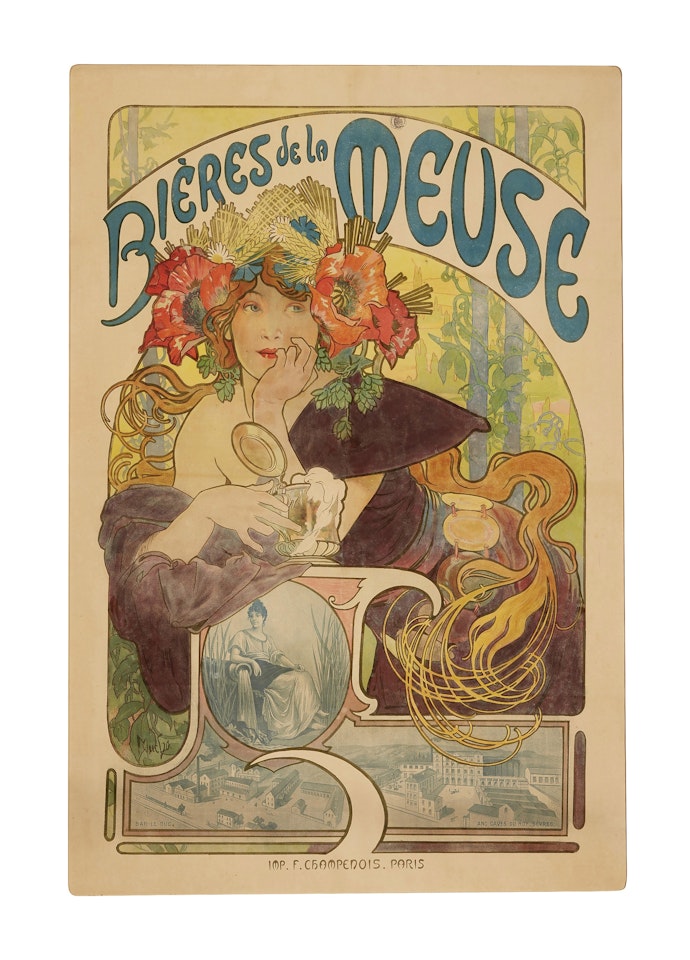 Bieres de la Meuse by Alphonse Mucha