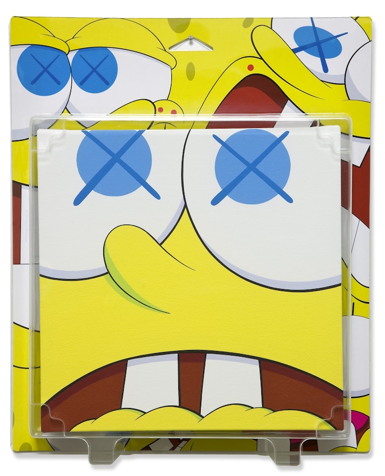 KAWSBOB (OPEN MOUTH), PACKAGE PAINTING SERIES by Kaws
