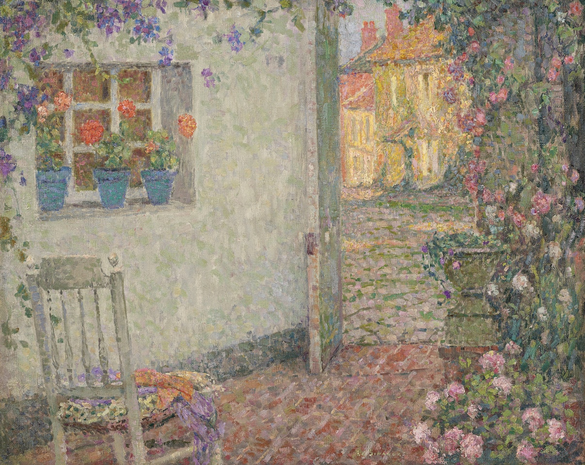 Le seuil fleuri by Henri Le Sidaner