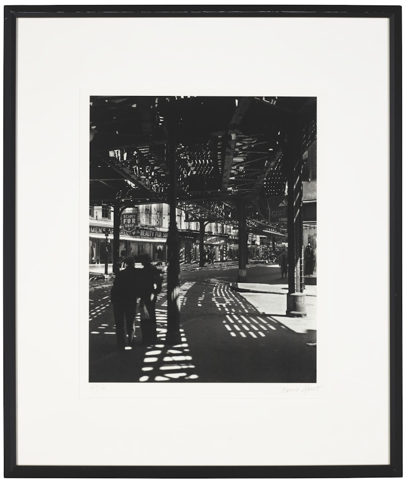 El, Second and Third Avenue Lines by Berenice Abbott