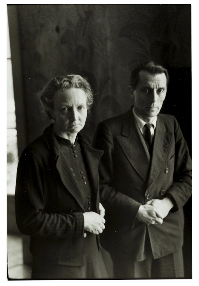 Irène Joliot-Curie, Frédéric Joliot-Curie, Paris by Henri Cartier-Bresson