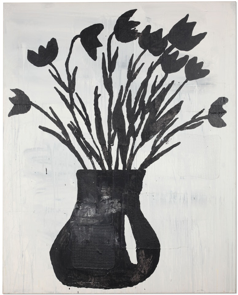 Black Flowers by Donald Baechler