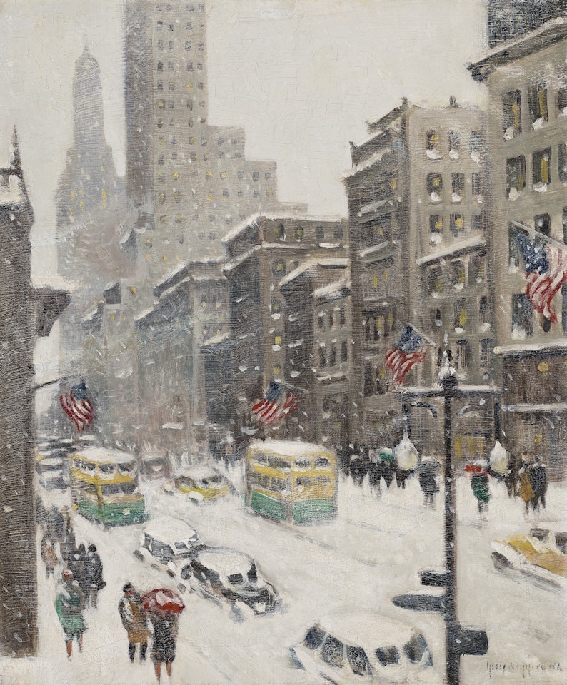Midtown, 5th Avenue Looking South by Guy Carleton Wiggins