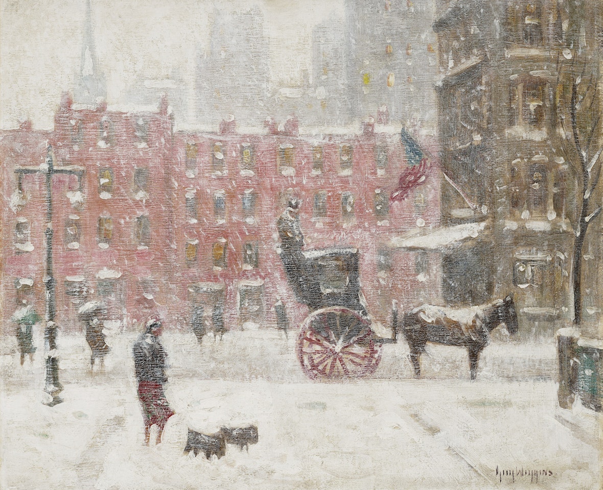 Winter Along 59th Street by Guy Carleton Wiggins