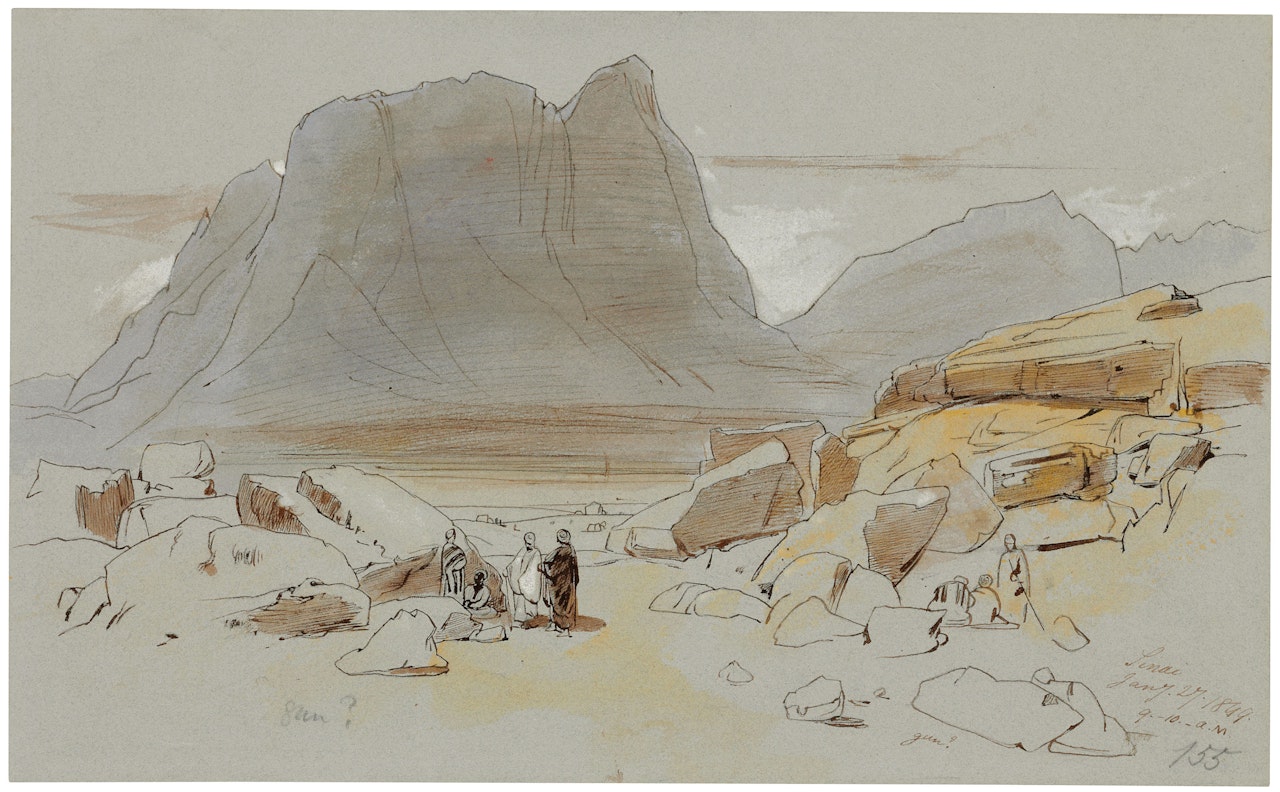Mount Sinai, Egypt by Edward Lear
