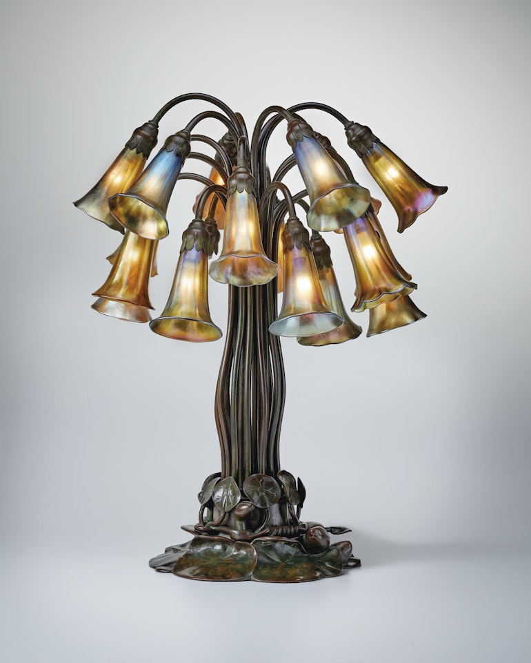 Eighteen-Light "Lily" Table Lamp by Tiffany Studios