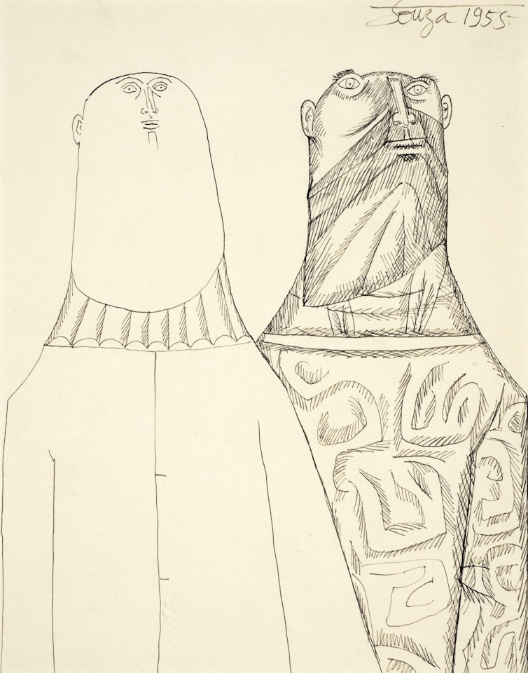 Untitled (Two Men) by Francis Newton Souza