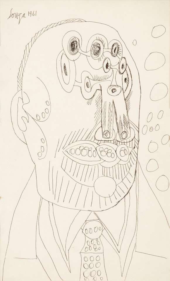 Untitled (Head) by Francis Newton Souza