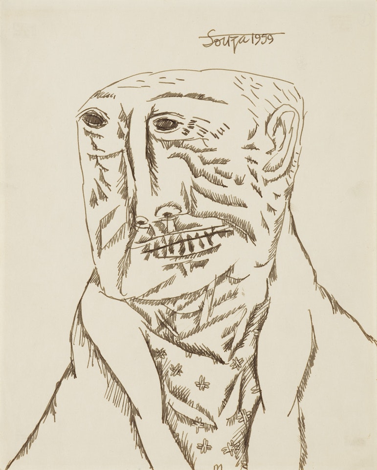 Untitled (Old Man) by Francis Newton Souza