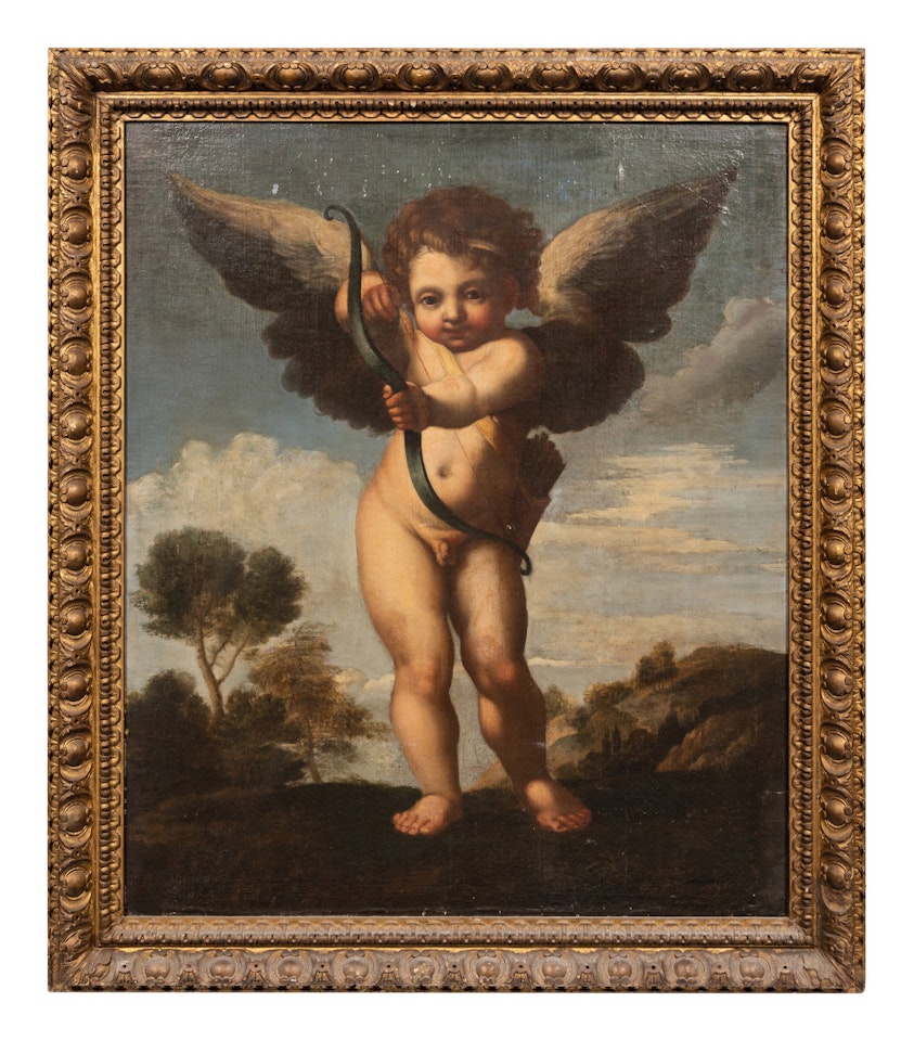Cupid with Bow by Italian School