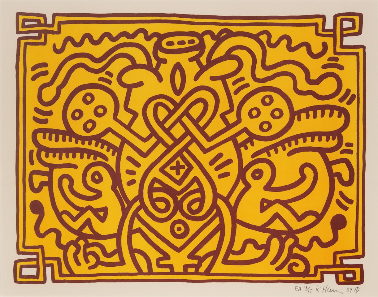 Chocolate Buddha by Keith Haring