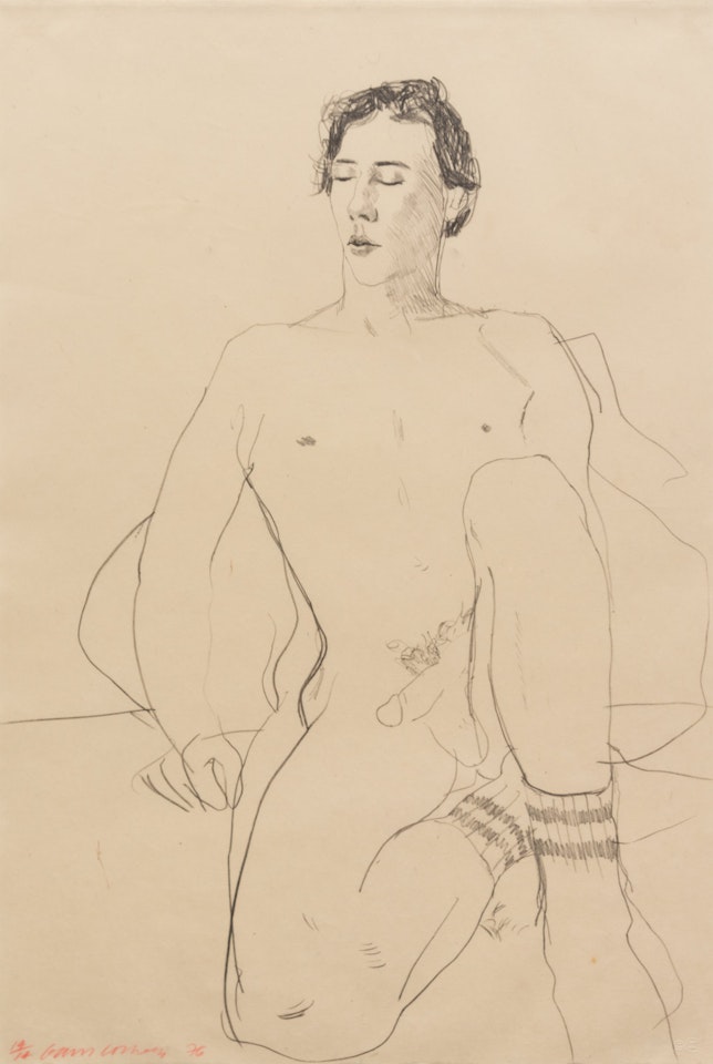 Gregory with Gym Socks by David Hockney