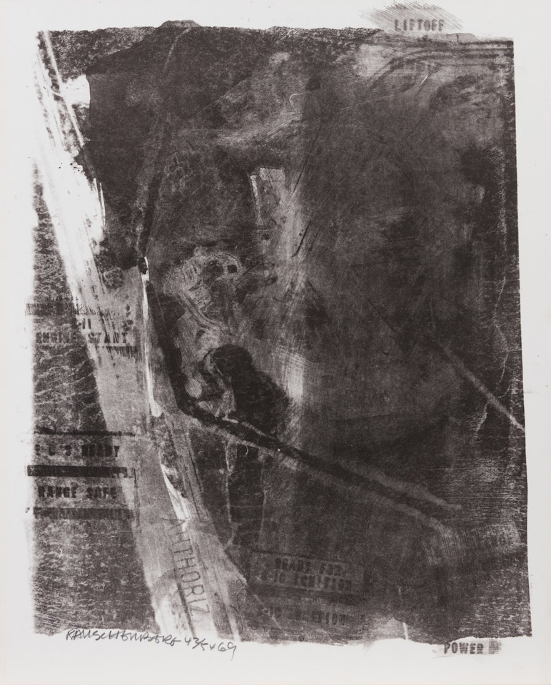 Rack (from Stoned Moon Series) by Robert Rauschenberg