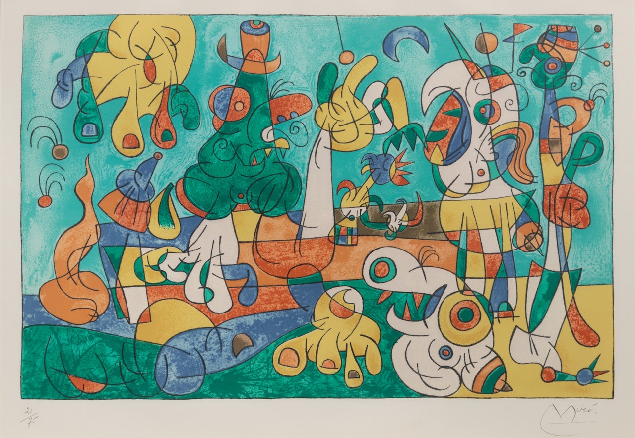 Ubu Roi, Plate II by Joan Miró