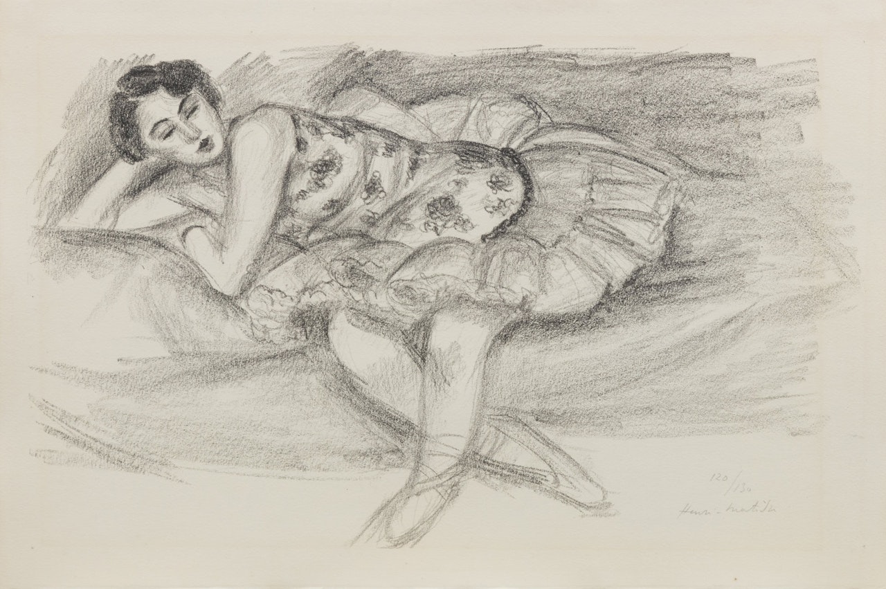 Danseuse au Divan pliee en deux (from Dix Danseuses) by Henri Matisse