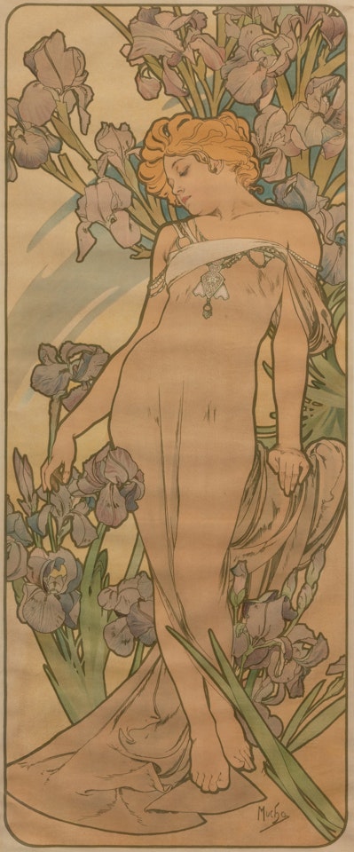 L"Iris (from Les Fleurs) by Alphonse Mucha