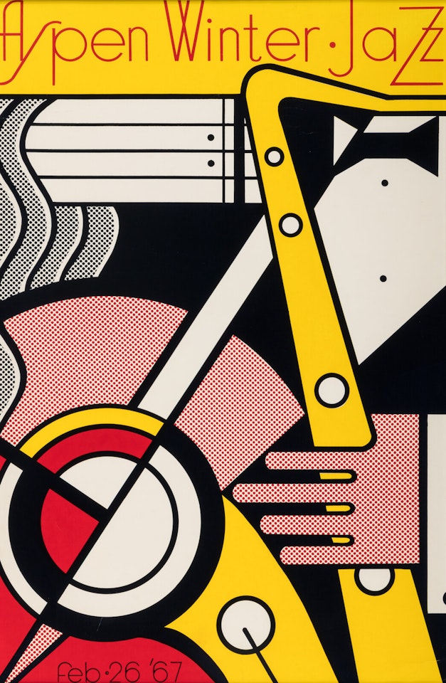 Aspen Winter Jazz Poster by Roy Lichtenstein