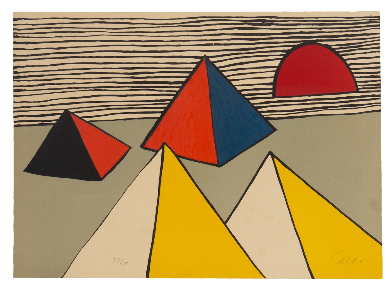 One plate from La Mémoire Eléméntaire by Alexander Calder