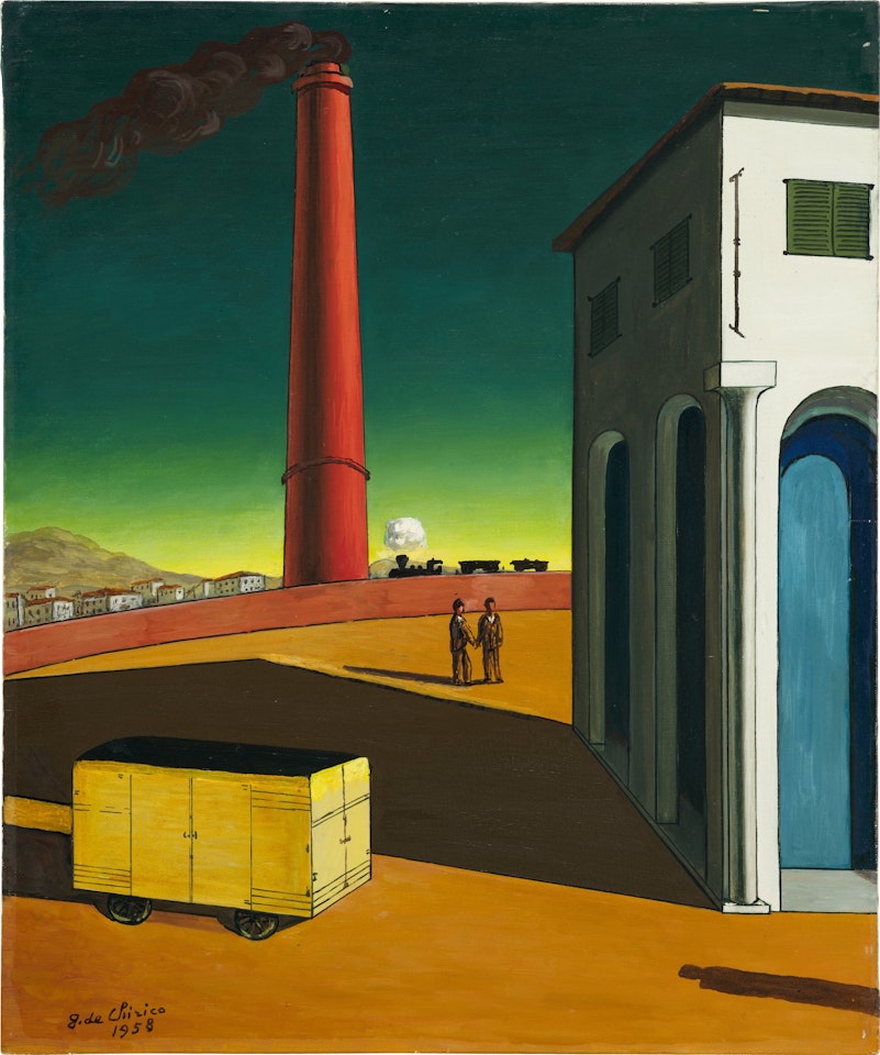 La grande ciminiera by Giorgio de Chirico