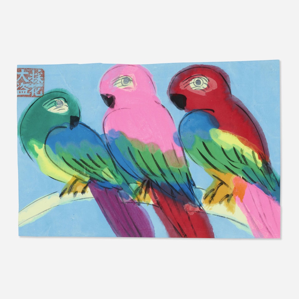 Parrots by Walasse Ting