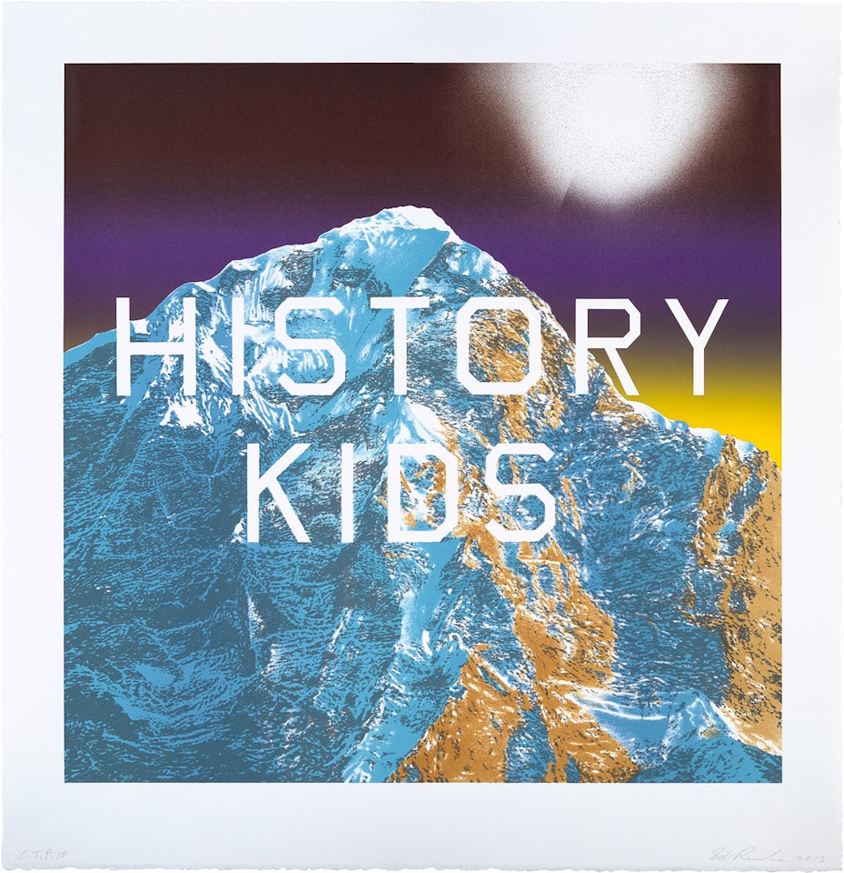 History Kids, from Mountain Prints by Ed Ruscha