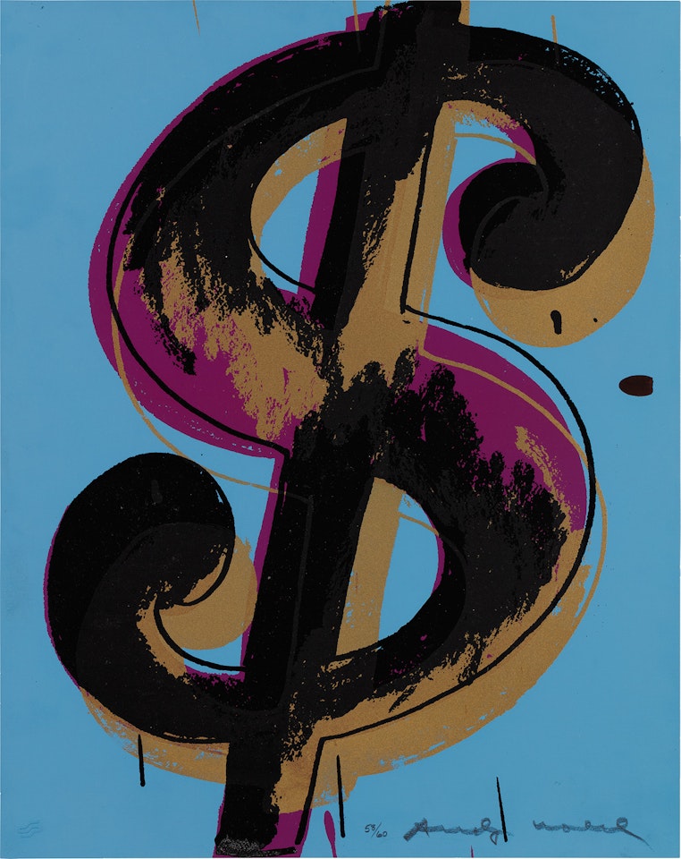$ (1) (F. & S. A.276) by Andy Warhol