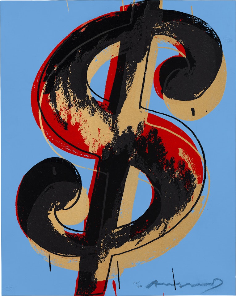 $ (1) (F. & S. A.276) by Andy Warhol