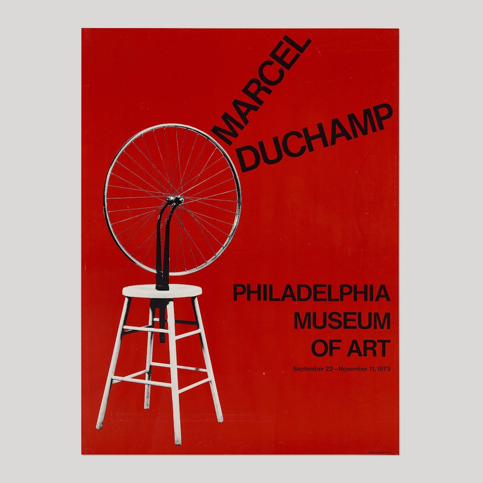 exhibition poster by Marcel Duchamp